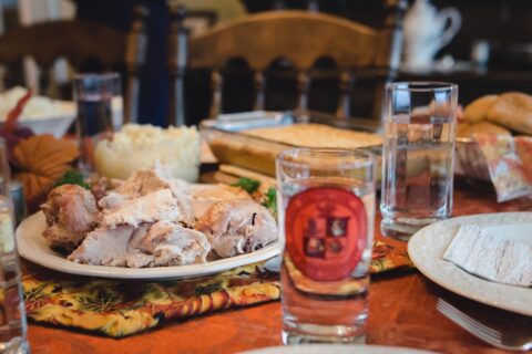 picture of a feast on a table