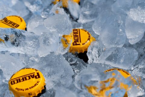 cooler with beer